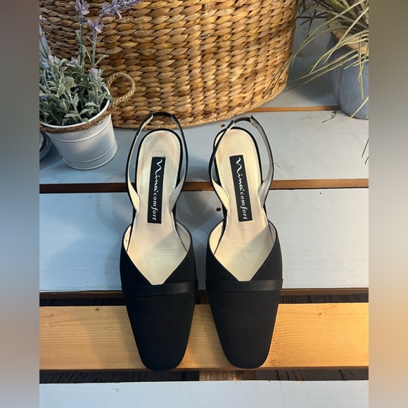 NINA Comfort Round Toe Block Heel Slingback in US 9 - Picture 2 of 8